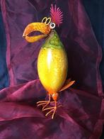 Handgemaakte metalen vogel   Hoogte 34 cm, Huis en Inrichting, Woonaccessoires | Overige, Ophalen of Verzenden