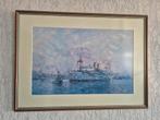 Schilderij van Paul Kerrebijn - SS Nieuw Holland van KPM, Ophalen