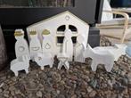 Kerststal wit met goud, Ophalen, Nieuw