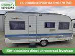 HOBBY EXCELLENT 470 MOVER + VOORTENT + DWARSBED + FIETSENDR, Caravans en Kamperen, Caravans, Hobby, -, Bedrijf, 6 tot 7 meter