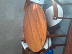 Ronde eet tafel met 4 stoelen, Huis en Inrichting, Tafels | Eettafels, Ophalen, Zo goed als nieuw, Rond, 100 tot 150 cm