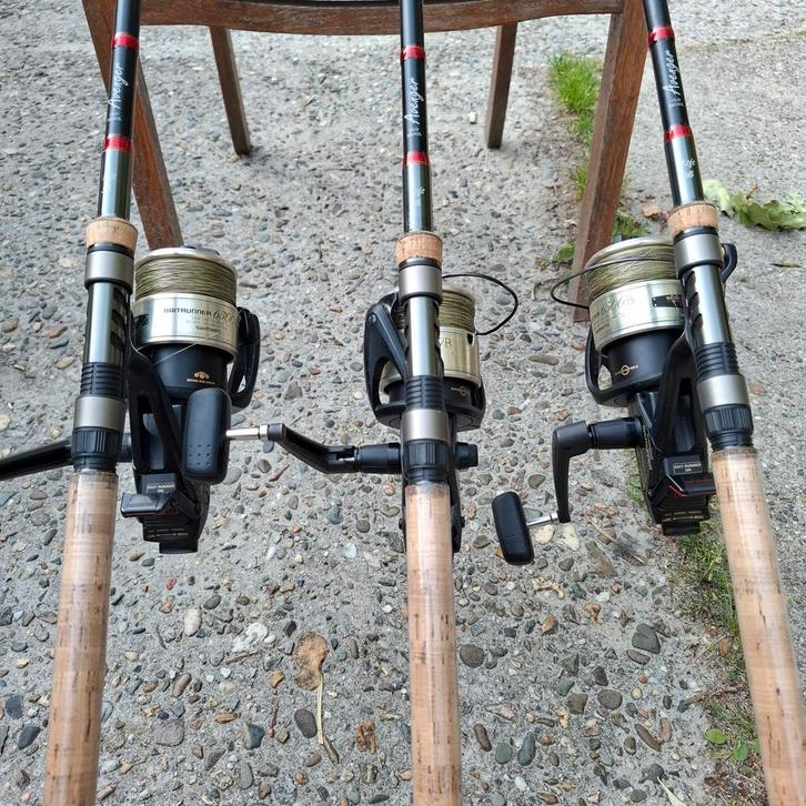 Zeer complete karperset A kwaliteit, Watersport en Boten, Hengelsport | Karpervissen, Zo goed als nieuw, Complete set, Ophalen