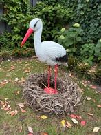 Ooievaar op nest - geboortebord, Ophalen, Zo goed als nieuw, Geboortebord