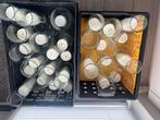 Ikea Cilindervazen inclusief kaars - 8 sets van 3 stuks, Ophalen, Gebruikt, Wit, Glas