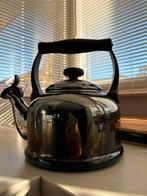 Le creuset 2.1 liter ebben zwart fluitketel, Witgoed en Apparatuur, Ophalen of Verzenden, Gebruikt