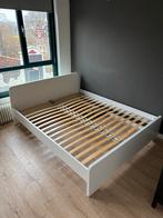 IKEA Malm bed 160x200 + lattenbodem - gedemonteerd, Ophalen, Gebruikt, Wit, Tweepersoons