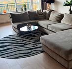 Rond vloerkleed Serengeti Zebra 200x200, Ophalen, Zo goed als nieuw, Stof, Modern