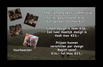 Therian masker commisie (LEES BESCHRIJVING) CLOSED beschikbaar voor biedingen