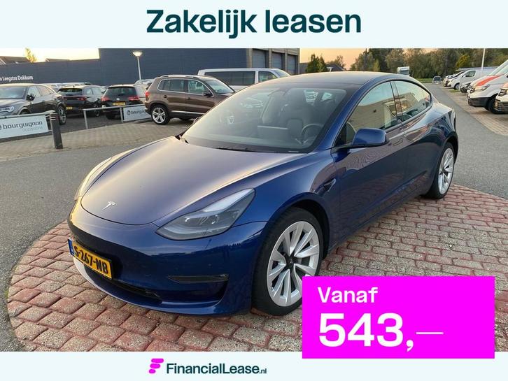 Tesla Model 3 Long Range AWD 75 kWh, Auto's, Tesla, Bedrijf, Lease, Financial lease, Model 3, ABS, Airbags, Airconditioning, Alarm