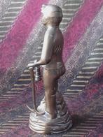 Mooi oud beeldje uit Engeland van een mijnwerker 22,5 cm., Antiek en Kunst, Ophalen of Verzenden, Koper