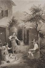 Tiroler boeren, de rust van de maaier (1849), Verzenden, Voor 1940, Gebruikt