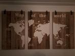 Map of the world wand decoratie paneel 210x4x120, Huis en Inrichting, Zo goed als nieuw, Ophalen