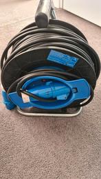 Kabelhaspel / Neopreen kabel / camping 50 meter / Camper, Ophalen of Verzenden, Zo goed als nieuw