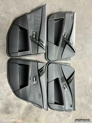 Deurpanelen set zwart leder BMW 5 serie E60 E61 beschikbaar voor biedingen