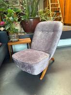 Fauteuil Vintage design Congo chair Theo Ruth Artifort 1950, Ophalen, Hout, 75 tot 100 cm, Zo goed als nieuw