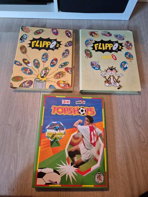 Flippo Map 1, Flippo Map 2, Topshots - Compleet, Verzamelen, Flippo's, Verzameling, Met verzamelmap(pen), Ophalen of Verzenden