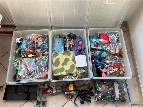 Partij speelgoed (action man, dino’s, ridders, soldaten), Kinderen en Baby's, Speelgoed | Actiefiguren, Gebruikt, Ophalen