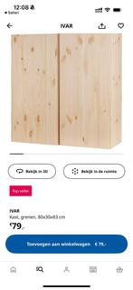 2 geverde IKEA Ivar kasten, Ophalen, Gebruikt, 50 tot 100 cm, Grenenhout