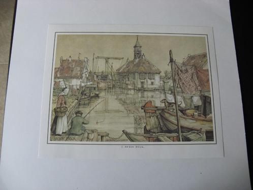 Anton pieck bij voorbeeld Hindeloopen met 8 verschilllen etc, Verzamelen, Foto's en Prenten, Zo goed als nieuw, 1980 tot heden