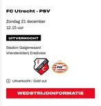 FC Utrecht-PSV 21 December, Losse kaart, Twee personen, December