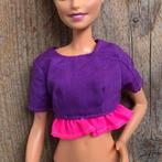 Paars roze top voor Barbie vintage katoen, Ophalen of Verzenden, Zo goed als nieuw, Kleertjes