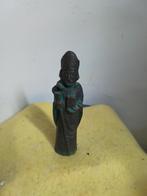 14109) mooi bronskleurig beeldje  Sint Nicolas  hoog 13cm, Ophalen of Verzenden, Zo goed als nieuw