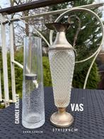 Vintage Vaas & Kandelaar Set, Ophalen, Gebruikt
