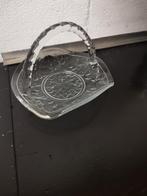 Glazen mandje met handvat, Antiek en Kunst, Antiek | Glas en Kristal, Ophalen of Verzenden