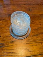 Vintage Kristallen Onderzetters Set, Huis en Inrichting, Woonaccessoires | Kandelaars en Kaarsen, Overige materialen, Ophalen of Verzenden