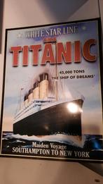 Blikken plaat titanic, Verzamelen, Ophalen of Verzenden, Gebruikt