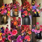 💕Grote Collectie Luxe Zijden bloemen Compleet in vaas Zijde, Ophalen of Verzenden, Nieuw