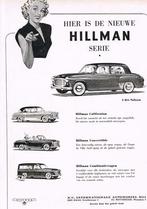 Hillman advertentie uit Tijdschrift 1953, Ophalen of Verzenden, Gebruikt