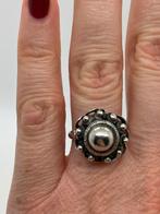C208 Prachtige zilveren Zeeuwse knoop ring maat, Ophalen of Verzenden, Zilver, Ring