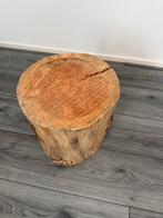Boomstam Bijzettafel / Nachtkastje - 40cm, Huis en Inrichting, Ophalen, Gebruikt, Hout