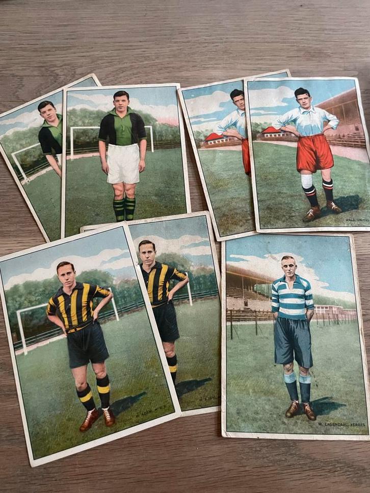 Oude voetbalplaatjes. Grote kaarten. Miss Blanche, Verzamelen, Sportartikelen en Voetbal, Gebruikt, Poster, Plaatje of Sticker