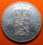 Rijksdaalder 1872 willem 3, Zilver, 2½ gulden, Koning Willem III, Losse munt