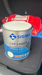 Nieuw: Sigma 9010 zijdeglans lak hout 2,5L, Doe-het-zelf en Verbouw, Verf, Beits en Lak, Wit, Nieuw, Ophalen of Verzenden, Lak