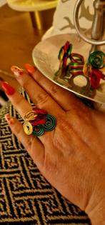 gekleurd roestvrijstalen ringen ️ #carnaval, Sieraden, Tassen en Uiterlijk, Ringen, Nieuw, Ophalen of Verzenden, Rood