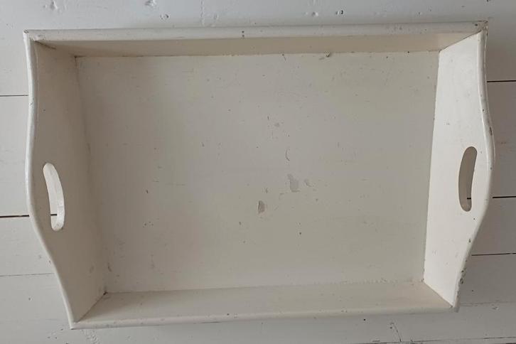 Creme kleurig dienblad, Antiek en Kunst, Curiosa en Brocante, Ophalen of Verzenden
