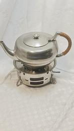 Vintage Daalderop Theepot met Rechaud – RVS – Made in Hollan, Ophalen of Verzenden