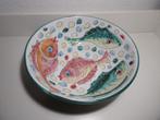 Mooie vintage keramiek vissen schaal / kom. Made in Italy, Antiek en Kunst, Antiek | Keramiek en Aardewerk, Ophalen of Verzenden
