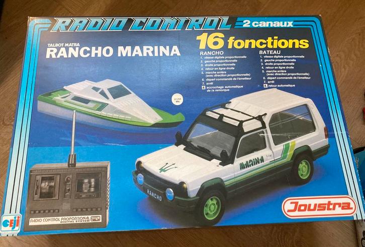 Joustra Talbot Matra Rancho Marina auto en boot, Verzamelen, Speelgoed, Zo goed als nieuw, Ophalen of Verzenden