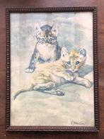 Reproductie Schilderij van Twee Kittens, Ophalen of Verzenden