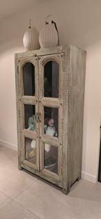 Broncant Mangohouten Kast uit India te koop! ZGAN, Huis en Inrichting, Ophalen, Met deur(en), 50 tot 100 cm, Zo goed als nieuw