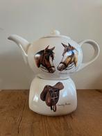 Jet ter Steege Theepot met Warmer - Country horses, Huis en Inrichting, Keuken | Servies, Gebruikt, Overige typen, Ophalen of Verzenden