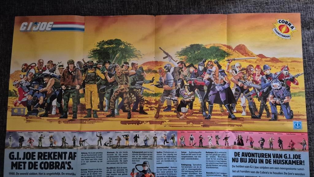 Originele G.I. Joe Folder uit de jaren 80, Ophalen of Verzenden, Gebruikt