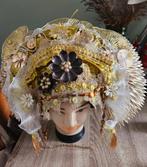 Prachtige gouden tooi / hoed, Kleding | Dames, Carnavalskleding en Feestkleding, Ophalen of Verzenden, Zo goed als nieuw, Carnaval