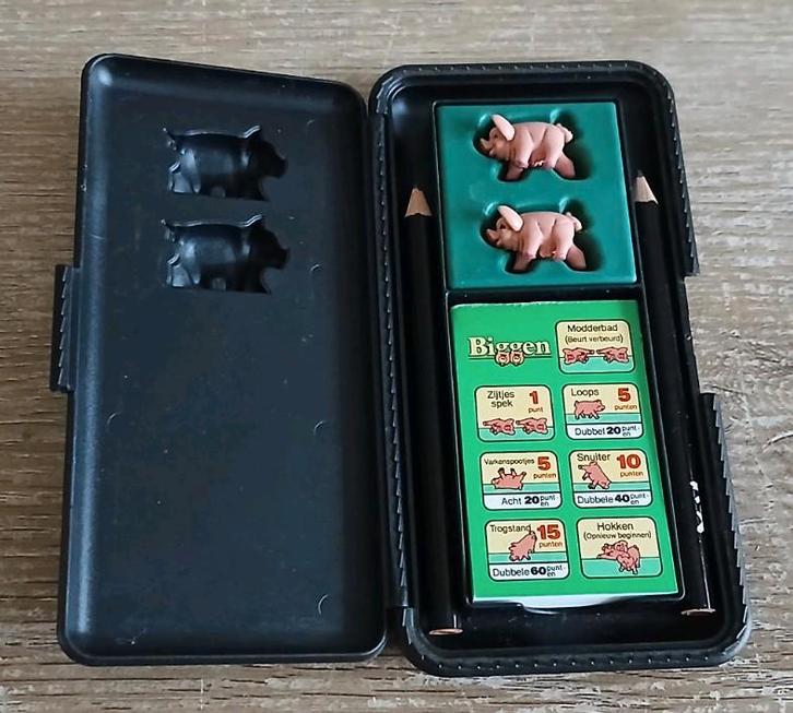 MB biggen vintage spel uit 1984 in doosje, Hobby en Vrije tijd, Gezelschapsspellen | Bordspellen, Zo goed als nieuw, Een of twee spelers