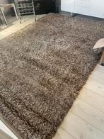 Bruin Shaggy Vloerkleed Manhattan 200x290, Huis en Inrichting, Ophalen, Gebruikt, Bruin, 150 tot 200 cm