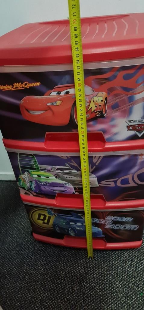 Leuke Kinder Ladenkast met Cars Thema, Gebruikt, Verzenden, Kindvriendelijk, 3 of 4 laden